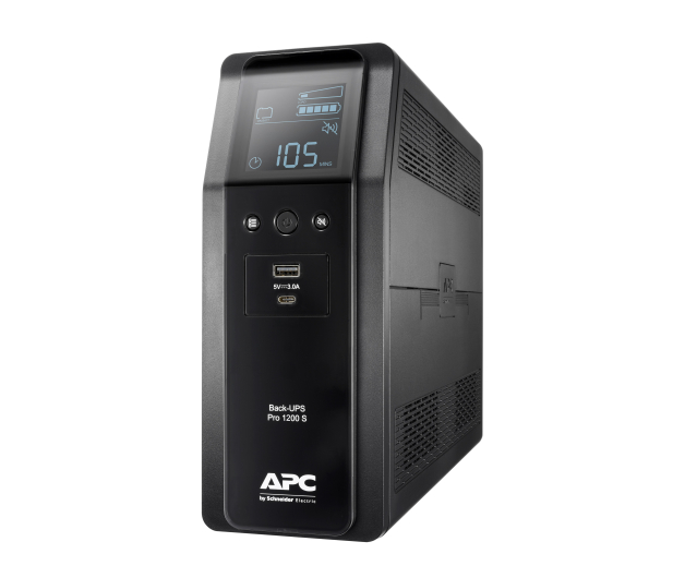 APC Back-UPS Pro 1200 (1200VA/700W, 8 xIEC, AVR, LCD) - 703311 - zdjęcie 4